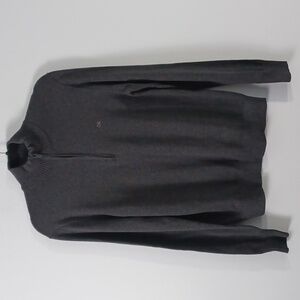 Calvin Klein men's charcoal gray zip-up sweater. Gift for him. Gift for dad. NWT